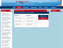 Tablet Screenshot of ferrylines.com